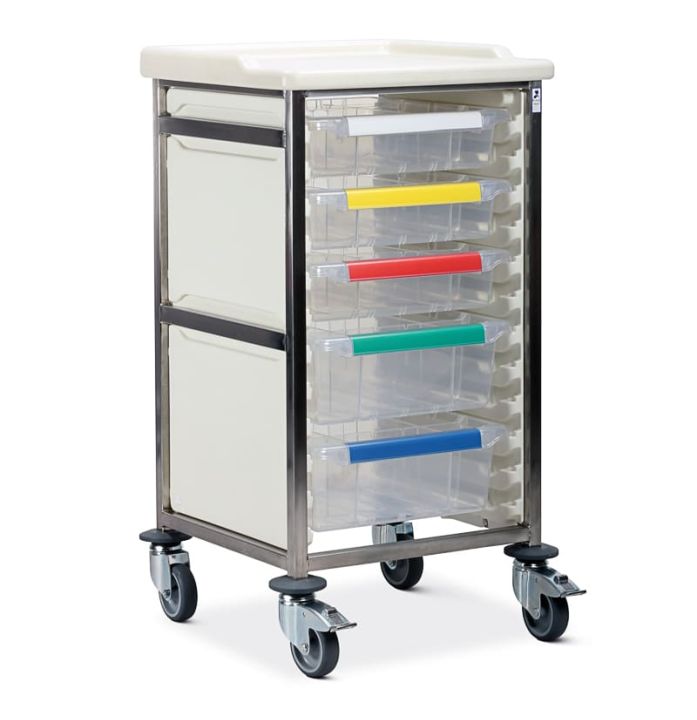 Caretray Trolley Mild Steel Standard Level Single Column