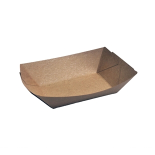 EcoCraft Brown Food Tray 2.5 LB 148x195x45mm