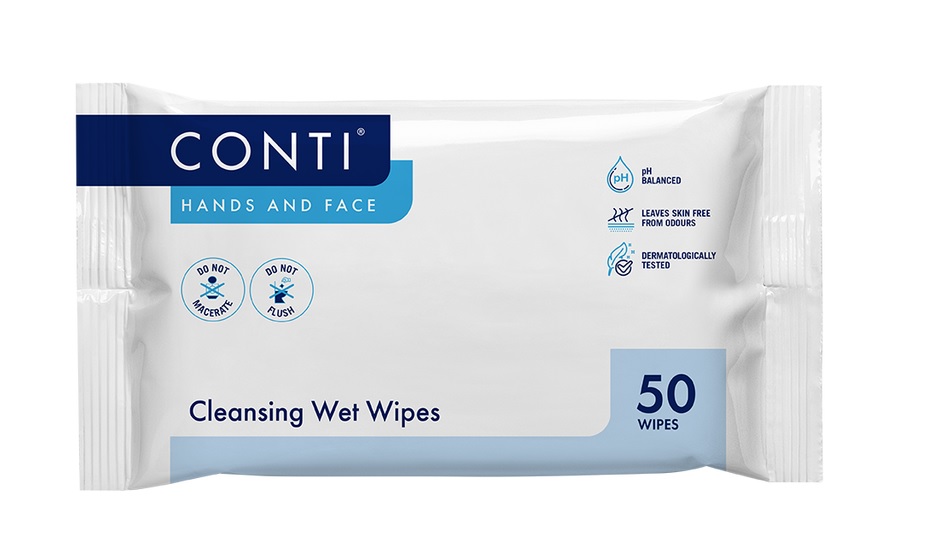 Conti Hands And Face Wet Wipes Lightly Fragranced