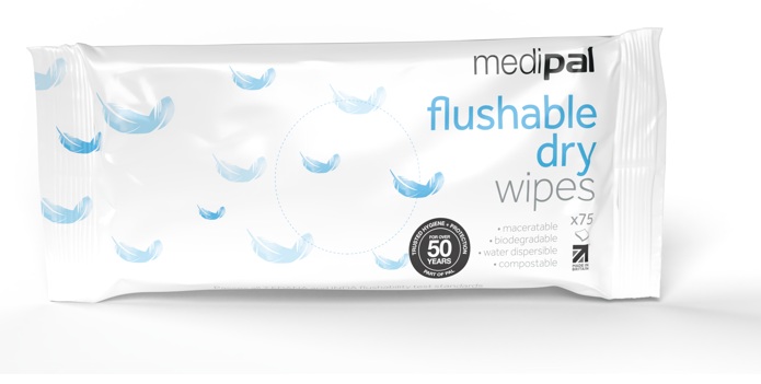 Medipal Dry Patient Wipe Maceratable Pack