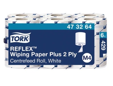 Tork Reflex Wiping Paper Plus M4 White (473264)