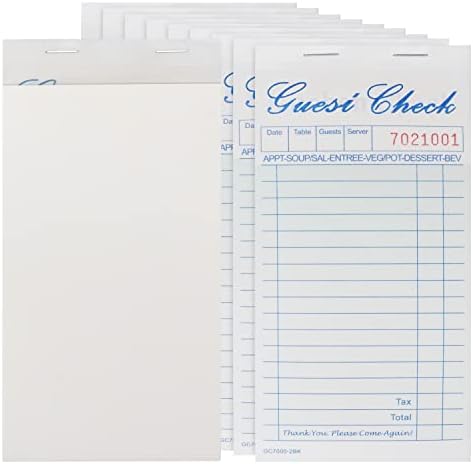Single Page Food Order Pad 10x100